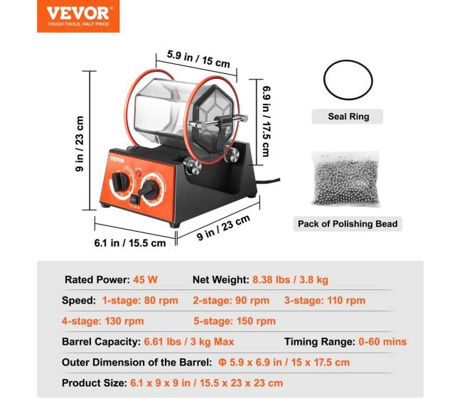 3 kg rotacinis poliravimo aparatas juvelyrikai6