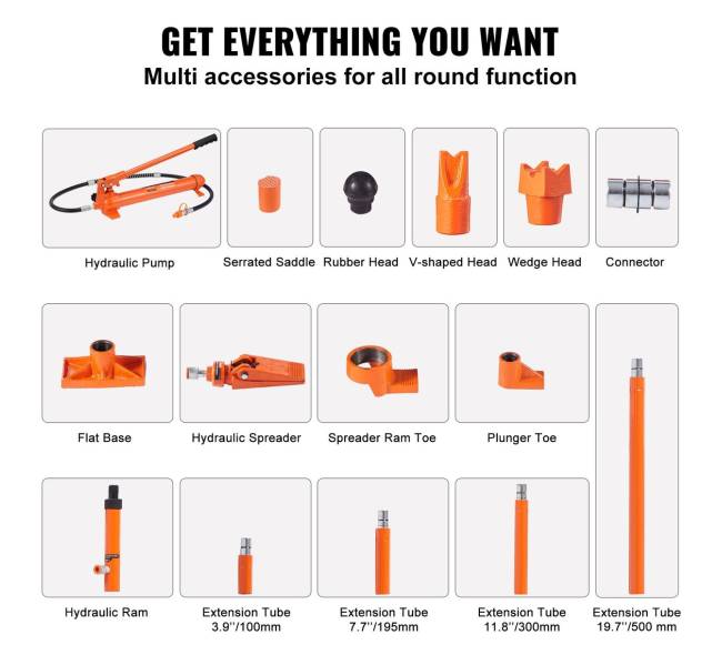 12 tonų hidraulinis keltuvas ir taisymo komplektas3