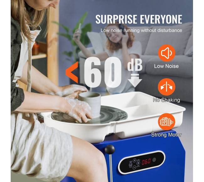 Keramikos žiedimo staklės su pėdalu 450W5