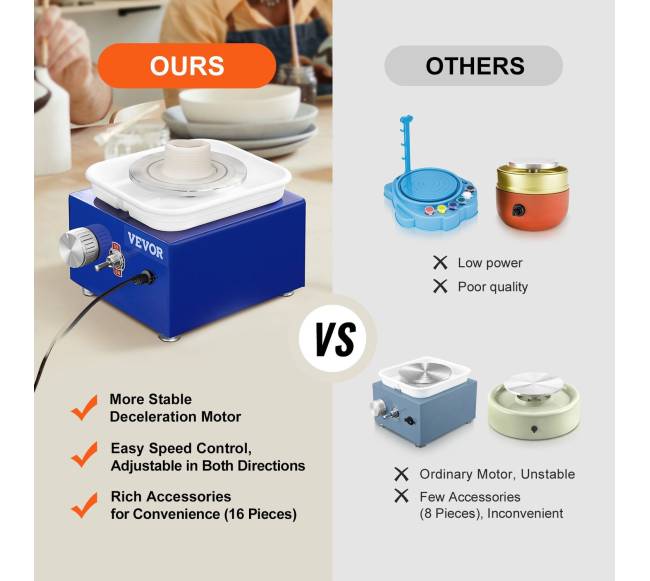 Mini keramikos formavimo staklės su 2 staliais5