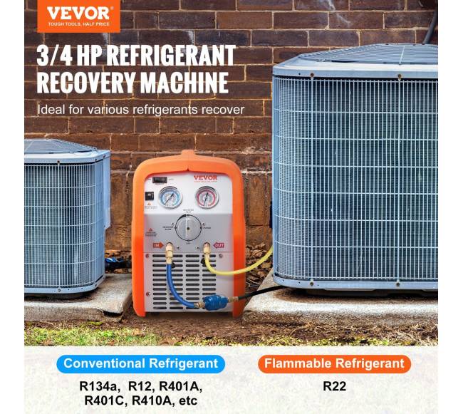 Nešiojamas 34 AG šaldymo agento atgavimo įrenginys1