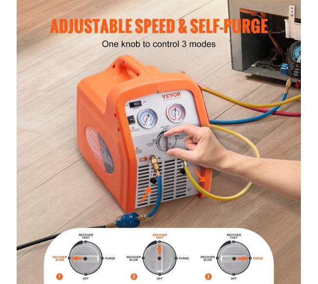 Nešiojamas 34 AG šaldymo agento atgavimo įrenginys5