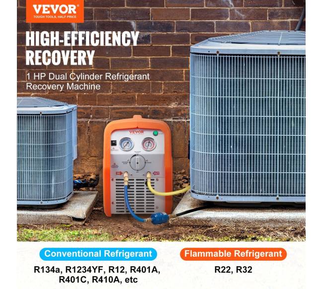 Šaldymo agento atgavimo įrenginys, 1 AG1