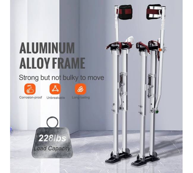 Reguliuojami aliuminiai kojokai gipso kartonui 91-127 cm3