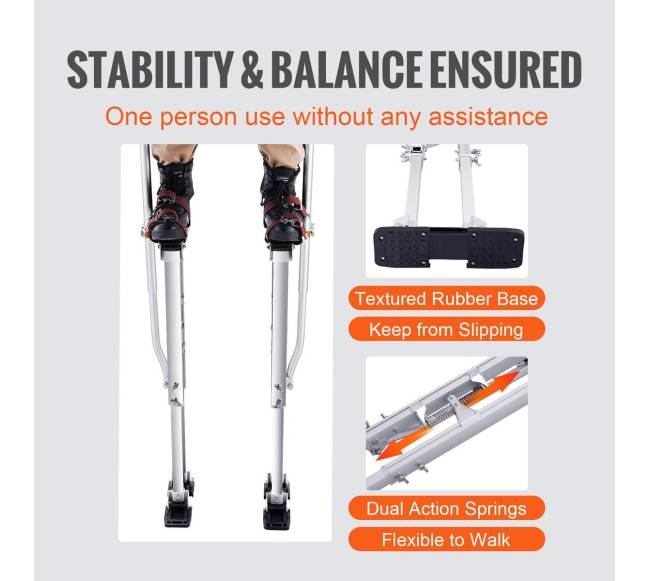 Reguliuojami aliuminiai kojokai gipso kartonui 91-127 cm4