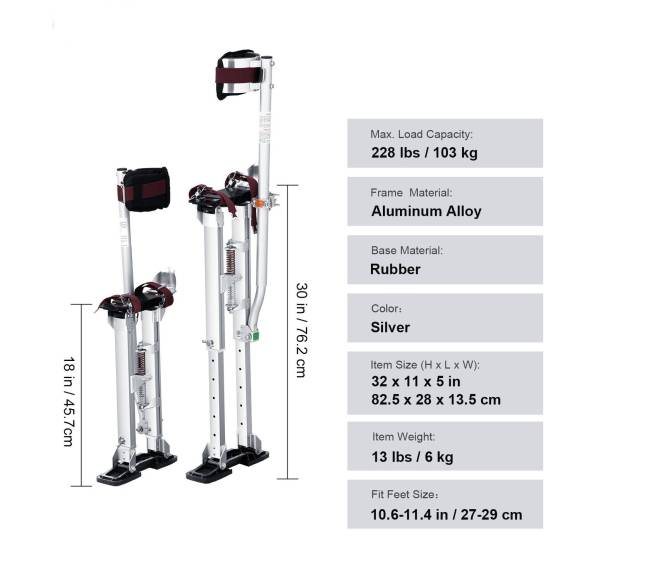 Gipso kartono pakilimų įrenginys, 45,7–76,2 cm6