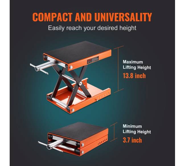 Motociklų žirklinis keltuvas 500 kg plataus stovo5