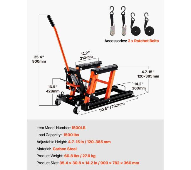 Motociklų hidraulinis domkratas 700 kg6