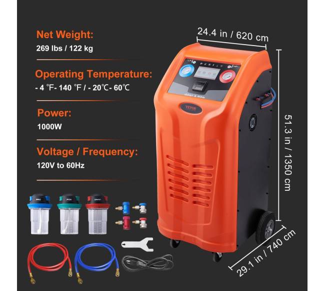 Visiškai automatinis šaldymo medžiagos regeneravimo įrenginys6