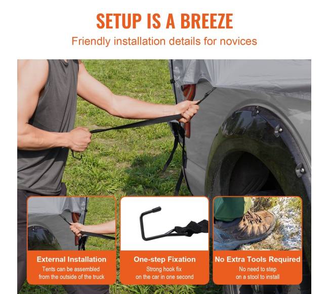 Pickupo palapinė 2-3 asmenims su lietaus danga5