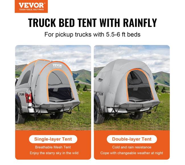 Pickupo palapinė 1,6–1,8 m ilgio1