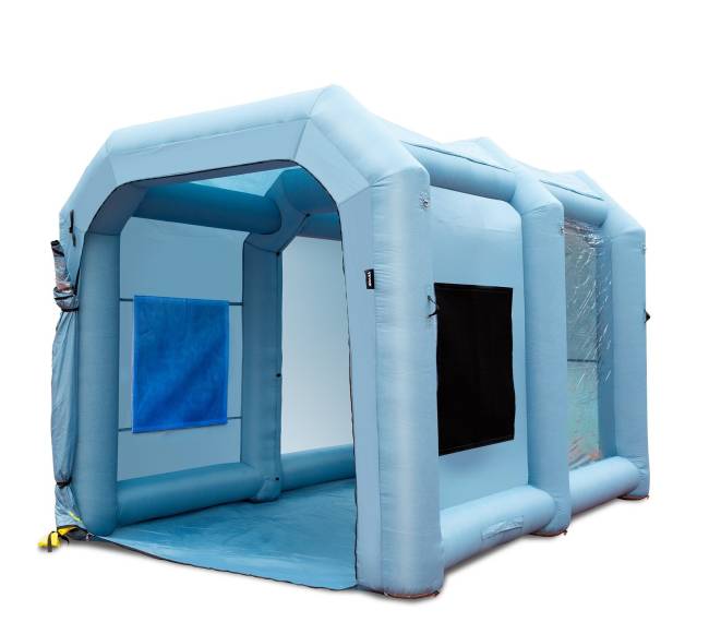 Pripučiamas dažymo paviljonas automobiliams 4x3x2.75 m0