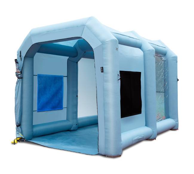 Pripučiamas dažymo paviljonas automobiliams 4x3x2.75 m8