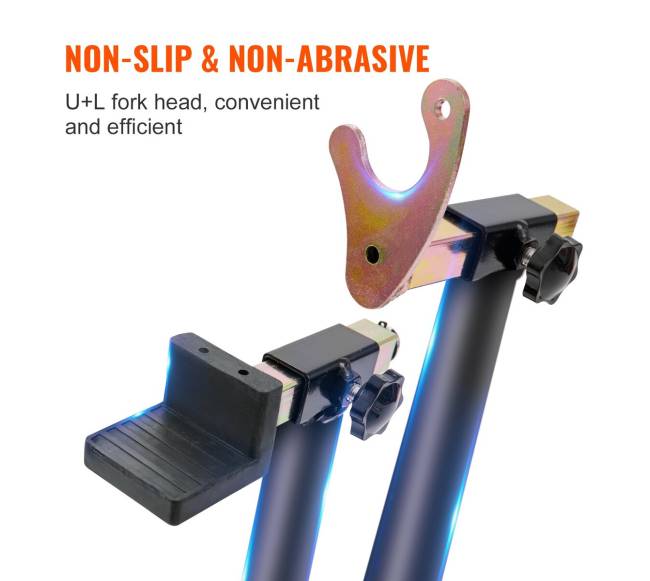 Motociklo galinio rato stovas su U + L šakės šarnyru5