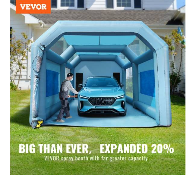 Pripučiama dažymo kamera 8,5x4,8x3,3 m su ventiliatoriais1