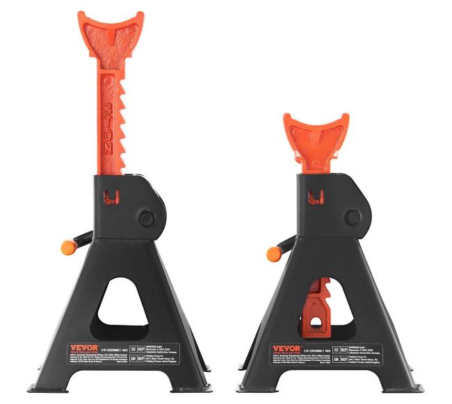 Automobilių stovai, 3 tonų talpa, raudoni8