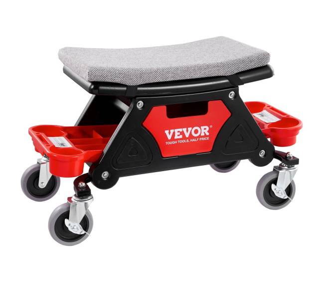 Mechaniko kėdutė su ratukais ir įrankių stalčiais9