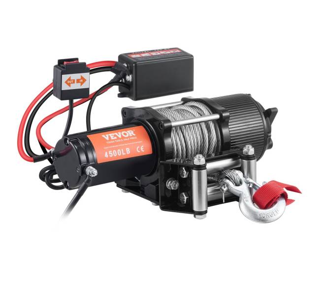 Elektrinė gervė 12V 2041 kg su plieniniu lynu9