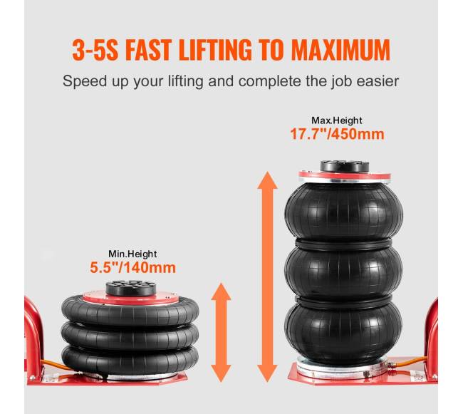 Trijų maišų oro keltuvas 3 tonų automobiliams2