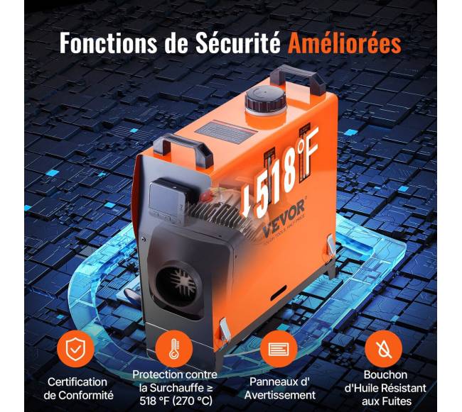 Visiško komplekto dyzelinis oro šildytuvas4