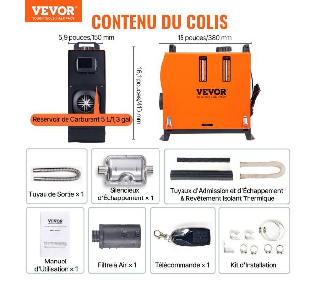 Visiško komplekto dyzelinis oro šildytuvas6