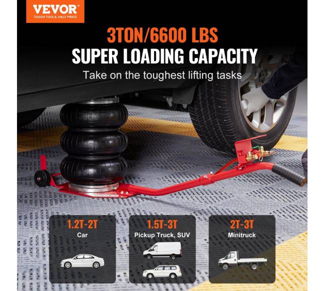 Pneumatinis domkratas automobiliams 3 tonų1