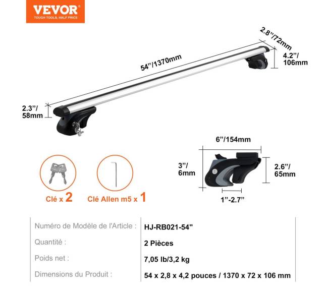 Universalūs stogo skersiniai su užraktais6