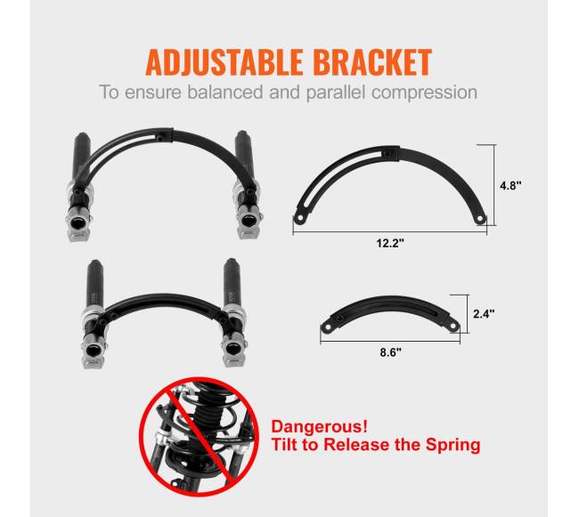 Macpherson spyruoklių suspaudiklis 1200 kg2