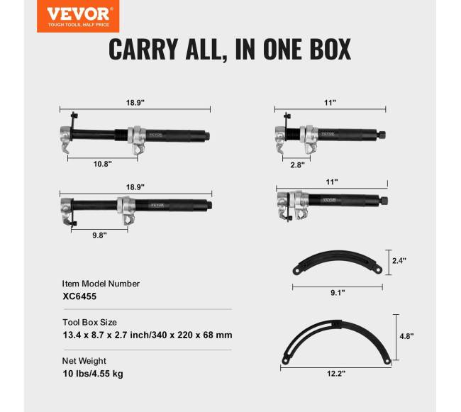 Macpherson spyruoklių suspaudiklis 1200 kg6