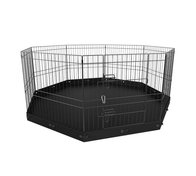 Šunų maniežas, 8 panelių metalinis maniežas0