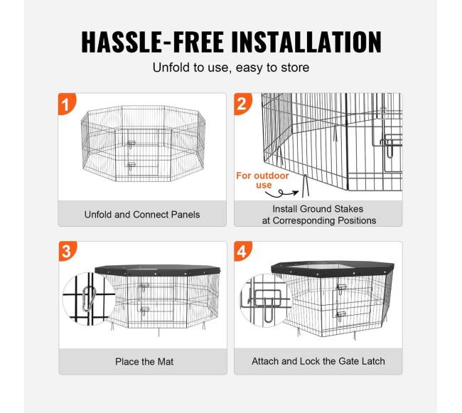 Metalinė sulankstoma šunų žaidimų aikštelė su viršeliu4