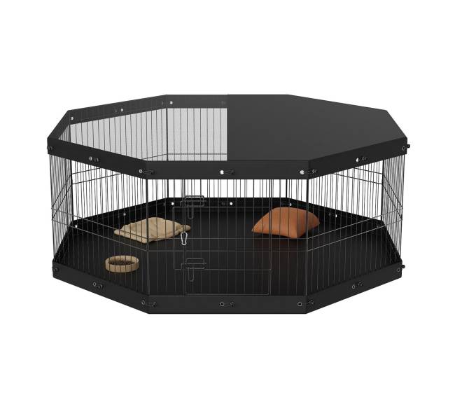 Šunų maniežas, 8 panelės su viršutine danga ir kilimėliu8