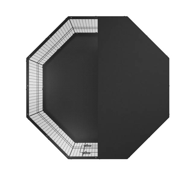 Šunų maniežas, 8 panelės su viršutine danga ir kilimėliu9