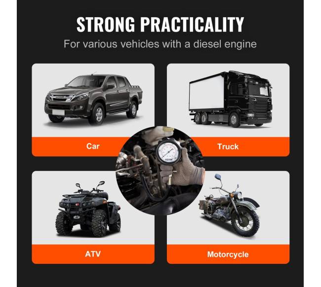 Dyzelinio variklio kompresijos testeris, 18 vnt.5