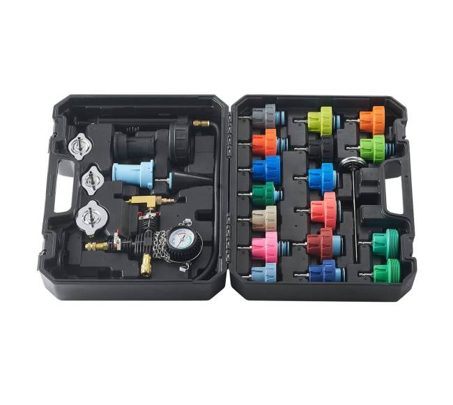 28 dalių universalus radiatoriaus slėgio testerio rinkinys9
