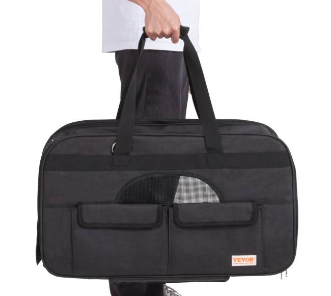 Katės vežimėlis su ratukais ir rankena9