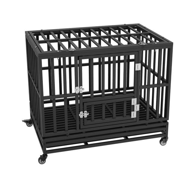 Neperlaužiama šunų dėžė su rato užraktais0