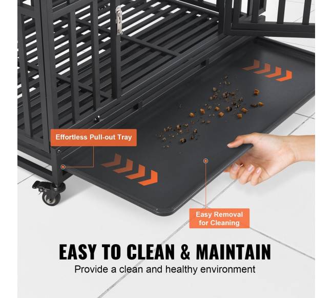 Neperlaužiama šunų dėžė su rato užraktais5