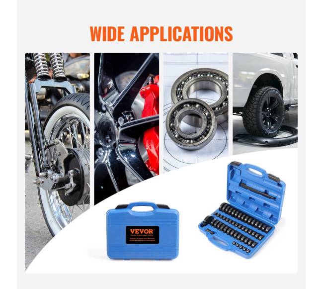 52 dalių įvorių ir guolių montavimo rinkinys5