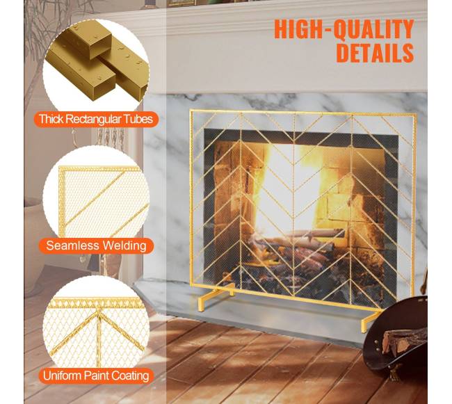 Vieno panelio židinio ekranas iš tvirto tinklo5