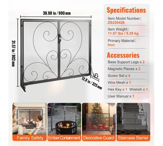 židinio ekranas su durelėmis ir tinkleliu6