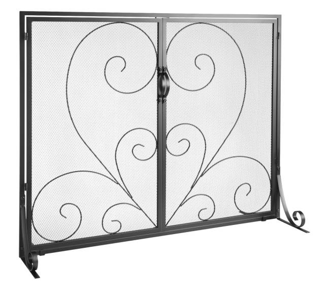 židinio ekranas su durelėmis ir tinkleliu9