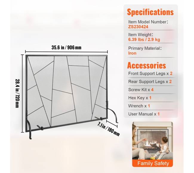 Židinio ekranas iš tvirto geležies tinklelio6