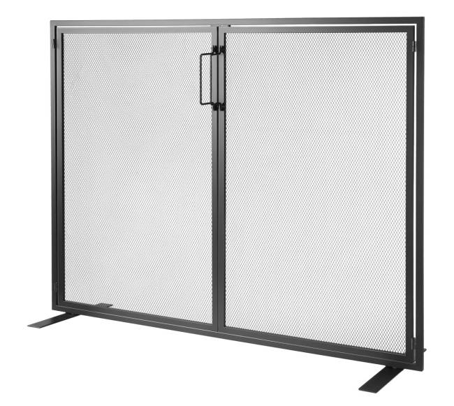 Židinio ekranas vienos dalies su durelėmis0