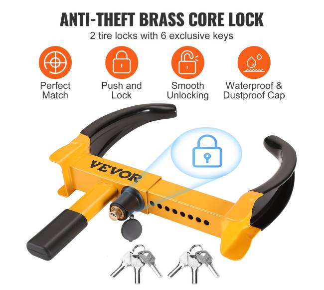 Reguliuojamas apsaugos ratų užraktas, 2 vnt.2