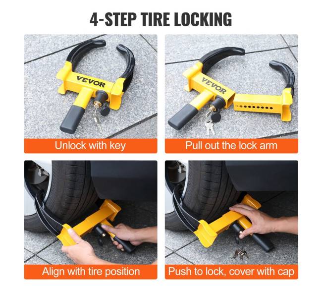 Reguliuojamas apsaugos ratų užraktas, 2 vnt.4