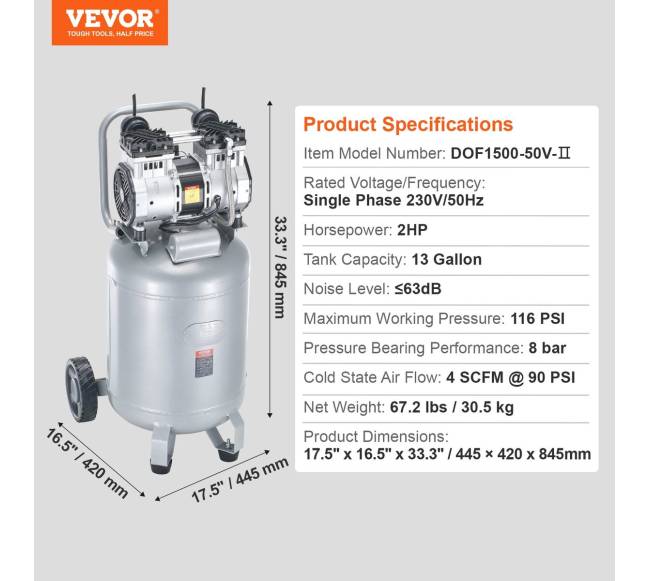 13 galonų bealyvė oro kompresorius6