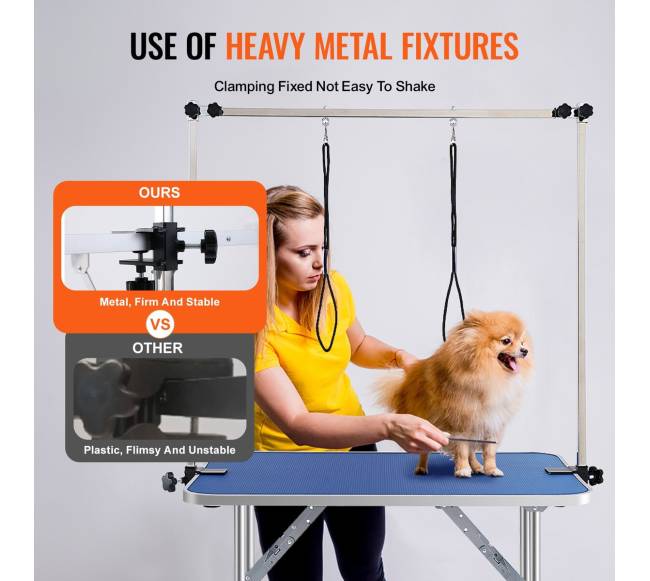 Šunų priežiūros stalas su dviem spaustukais2