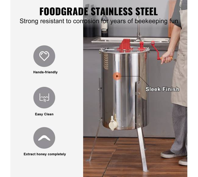 Rankinė medaus sukimo mašina, 24 rėmų3