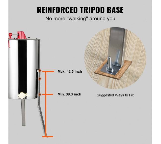 Rankinė medaus sukimo mašina, 24 rėmų4